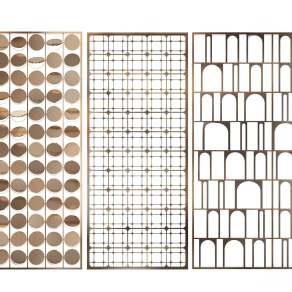 现代隔断3D模型下载
